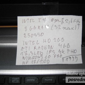 Nowy Laptop Gamingowy I7 6gen dwie karty graf