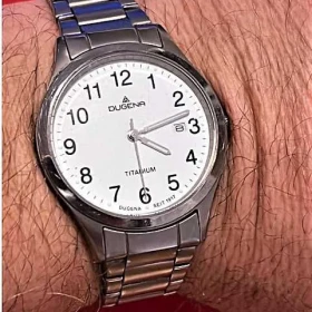 Tytanowy ! Unikat ! Szwajcarski zegarek „ Dugena Titanium ” Orginal !