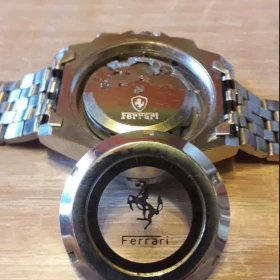  Piękny ! zegarek " Ferrari " z Bransoletą Srebrny. Automatic !
