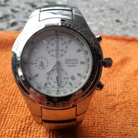 Luksusowy Zegarek Seiko 7T62 Chronograph 100 M, Alarm, stoper