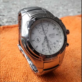 Luksusowy Zegarek Seiko 7T62 Chronograph 100 M, Alarm, stoper