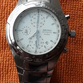 Luksusowy Zegarek Seiko 7T62 Chronograph 100 M, Alarm, stoper