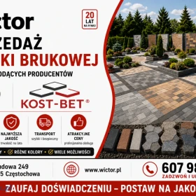 Sprzedaż kostki brukowej KOST-BET BRUK Częstochowa