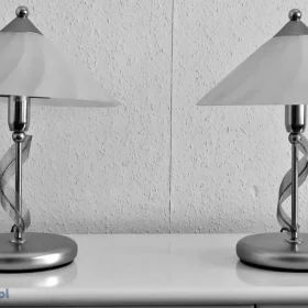 LAMPKI nocne, biurkowe, 2 szt + lampa wisząca sufitowa włoskie VEN-LUX
