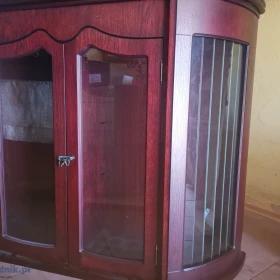 Kredens salonowy w stylu włoskim, mahoń