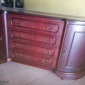 Kredens salonowy w stylu włoskim, mahoń