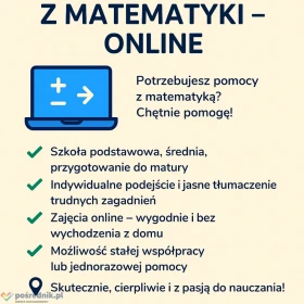 Matematyka, korepetycje.