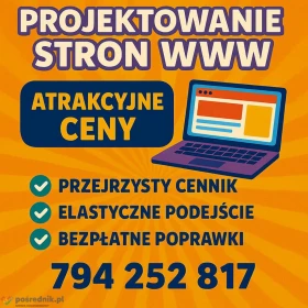 Strona internetowa od 500 PLN z mocną promocją na START/ FAKTURA