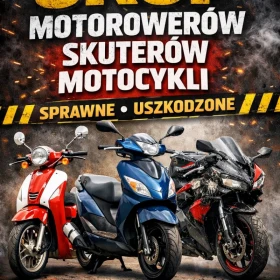 SKUP MOTOCYKLI SKUTERÓW MOTOROWERÓW QUADÓW