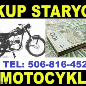 KUPIĘ: STARE ZABYTKOWE MOTOCYKLE MOTOROWERY MOTORY PRL CAŁA POLSKA- PRZYJEDZIEMY!
