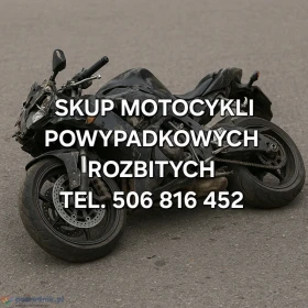 SKUP MOTOCYKLI POWYPADKOWYCH ROZBITYCH PO WYPADKU USZKODZONYCH