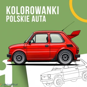 Kolorowanki PDF „Polskie klasyki motoryzacji” – auta do wydrukowania