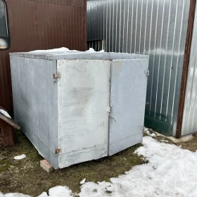 Mini kontener z blachy ocynk przydomowy do różnych celów