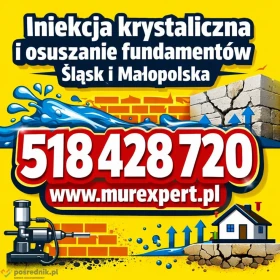 Drenaż fundamentów, izolacje osuszanie - Śląsk, Małopolska | MurExpert