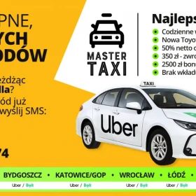 Praca Kierowca Student - zarabiaj 7000+ Uber/Bolt Wrocław | 2500 zł welcome bonus + 350 zł zwrot badania + wypłaty codziennie | start 24h
