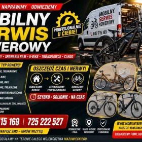 Serwis Mobilny Rowery Trójkołowe Cargo MTB Gravel Naprawa, Spawanie,Mazowieckie