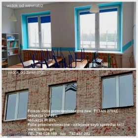 Oklejamy szkoły, przedszkola, żłobki, sklepy, apteki, biura, magazyny, przychodnie zdrowia, zakłady produkcyjne...Folkos folie Warszawa-TEL790028159
