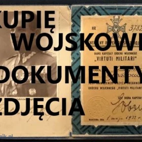 KUPIĘ WOJSKOWE STARE DOKUMENTY,ZDJĘCIA,ALBUMY,LEGITYMACJE,DYPLOMY