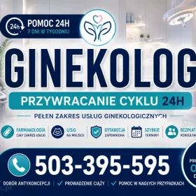 Ginekolog Warszawa pełen zakres przywracanie cyklu 24h