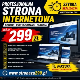Strona internetowa 299 zł - nowoczesna, szybka, profesjonalna | stronaza299.pl