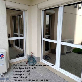Folie z filtrem UV i IR MIńsk Mazowiecki- Folkos folie przeciwsłoneczne zewnetrzne na okna- Usługa oklejania szyb TEL. 790-028-159