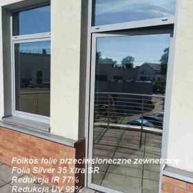 Folie z filtrem UV i IR MIńsk Mazowiecki- Folkos folie przeciwsłoneczne zewnetrzne na okna- Usługa oklejania szyb TEL. 790-028-159