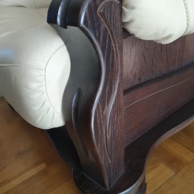 2 szt fotele skórzane z Dobrodzienia stan b.dobry